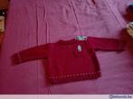 Rode wollen trui maat 80, Kinderen en Baby's, Babykleding | Maat 50, Gebruikt, Truitje of Vestje