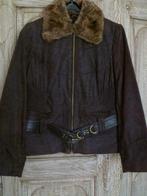 Sportieve damesjas in suède, Kleding | Dames, Jassen | Winter, Maat 38/40 (M), Bruin, MET, Ophalen of Verzenden