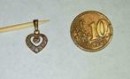 Zeldzaam 18 kt harthangertje met diamantjes, Nieuw, Ophalen of Verzenden, Hart, Met edelsteen