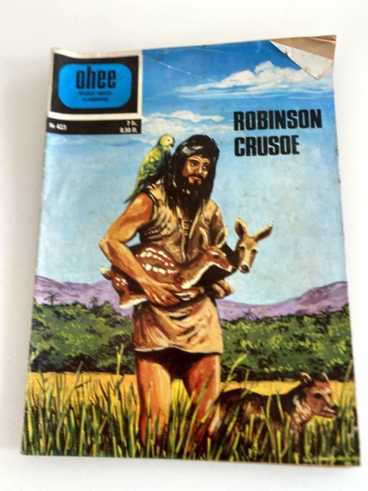 Strip Ohee 423 22/05/71 Robinson Crusoe, Boeken, Stripverhalen, Gelezen, Eén stripboek, Ophalen of Verzenden