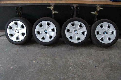 115_  BMW velgen + wieldeksels +RUNFLAT goodyear set, Auto-onderdelen, Banden en Velgen, Band(en), 16 inch, 195 mm, Gebruikt, Ophalen