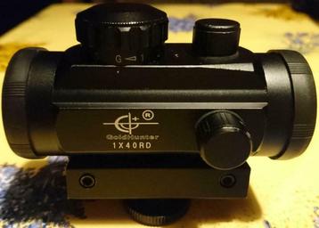 GoldHunter scope 1x40RD met flitsschoenadapter DSLR