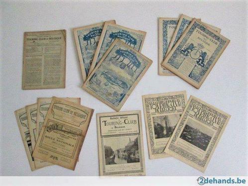 Tijdschriften jaren uit 1919 van 'Touring Club de Belgique', Antiquités & Art, Antiquités | Livres & Manuscrits