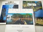 Trois livres illustrés  - Florida / Pennsylvania / Louisiane
