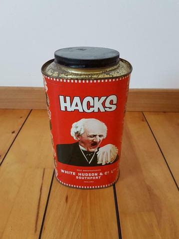 Ancienne boîte publicitaire "Hacks" - England