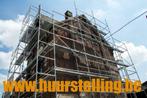 Stelling , gevelstelling , steiger 100m² TE HUUR 330 / maand, Nieuw, Gevelsteiger, Ophalen of Verzenden, 5 meter of hoger