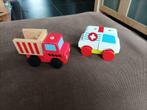 2 houten puzzel auto's (artikels van 1€=2 kopen 3de gratis), Kinderen en Baby's, Speelgoed | Thomas de Trein, Ophalen of Verzenden