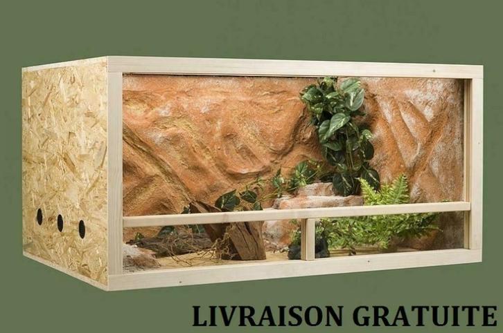 Terrarium horizontal 10 tailles terrarium OSB NEUF SERPENT, Dieren en Toebehoren, Reptielen en Amfibieën | Toebehoren, Nieuw, Verzenden