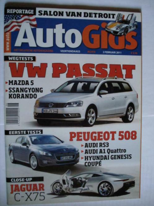 AutoGids 816 VW Passat/SsangYong Korando/Mazda 5/Jaguar C-X7, Livres, Autos | Brochures & Magazines, Comme neuf, Général, Envoi