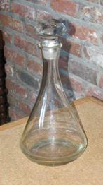 Lege hoge glazen wijnkaraf met glazen dop, Enlèvement, Utilisé