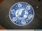 assiette décorative delph blauw hollandia bateau, Antiquités & Art, Curiosités & Brocante