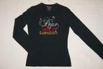 T-shirt fille noir 'Pepe Jeans' avec dessin Londres, 16ans, Pepe Jeans, Enlèvement ou Envoi, Chemise ou À manches longues, Comme neuf
