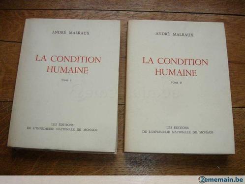 André Malraux La condition humaine 1951 numéroté, Antiquités & Art, Antiquités | Livres & Manuscrits, Enlèvement
