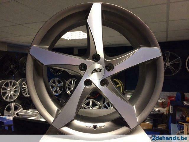 NIEUWE 18 inch 5x100 mat antraciet + polish sportvelgenset, Auto-onderdelen, Banden en Velgen, Velg(en), Winterbanden, 18 inch