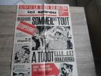 Ancienne Affiche Spirou 1972 Bon état Remise en main propre, Livres, Utilisé, Enlèvement ou Envoi, Journal