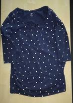 Donkerblauwe zwangerschapst-shirt met driekwartsmouw, medium, Porté, H&M, Enlèvement ou Envoi