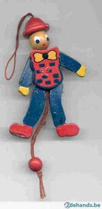 houten klein trekpopje - 10 cm, Kinderen en Baby's, Speelgoed | Houten speelgoed, Gebruikt, Ophalen of Verzenden
