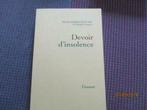 livre "devoir d'insolence". jean-marie rouart., Utilisé, Enlèvement ou Envoi