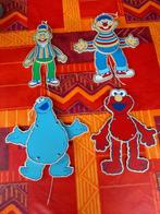 Sesamstraat trekfiguurtjes; Bert, Ernie, Elmo, Kookiemonster, Kinderen en Baby's, Ophalen of Verzenden, Nieuw, Wanddecoratie