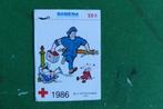 Oude Rode Kruis Sticker 1986 Suske en Wiske, Sabena, Verzamelen, Stickers, Gebruikt, Ophalen of Verzenden, Strip of Tekenfilm