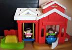 Fisher Price Little People - Speeltuin/balançoire + voiture, Utilisé, Enlèvement ou Envoi