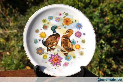 § assiette decorative aux deux canards en porcelaine, Antiquités & Art, Antiquités | Céramique & Poterie, Enlèvement ou Envoi