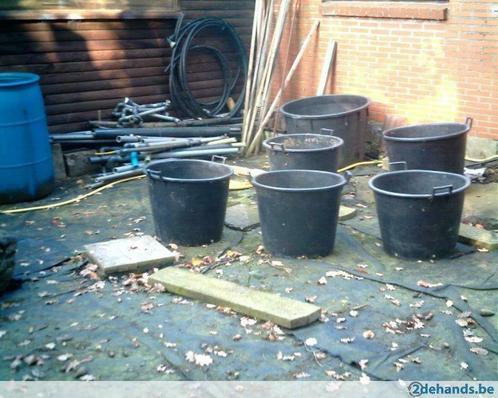 Nog 1 zwarte plantenkuip, ideaal om planten in te zetten, Tuin en Terras, Bloempotten, Gebruikt, Kunststof, Binnen, Balkon, Tuin