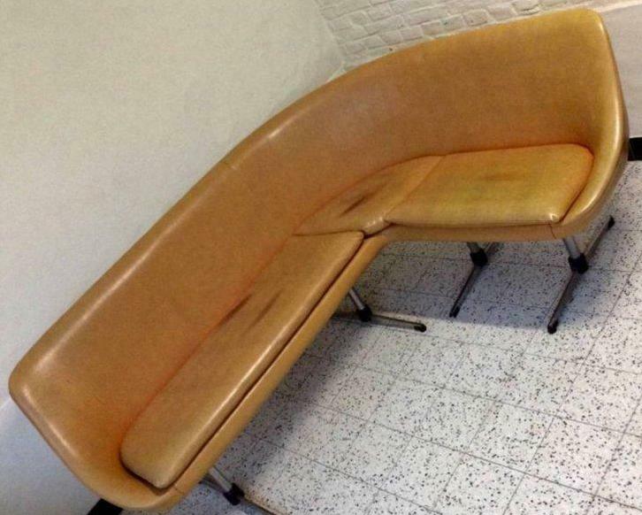 Prachtige vintage lounge bank, Huis en Inrichting, Zetels | Zetels, Gebruikt, Ophalen