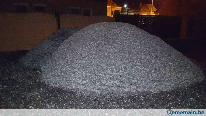 gravier calcaire:gris-bleu 6-14  6-20 livré/+-10 tonnes 400€, Tuin en Terras, Zand, Nieuw, Verzenden