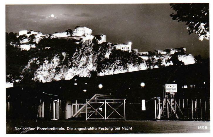 Postkaart EHRENBREITSTEIN., Verzamelen, Postkaarten | Buitenland, Gelopen, Duitsland, 1940 tot 1960, Ophalen of Verzenden