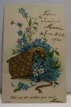 Oude postkaart 1904 "Vive Ste Marie", Verzamelen, Postkaarten | Themakaarten, Gelopen, Feest(dag), Ophalen of Verzenden, Voor 1920