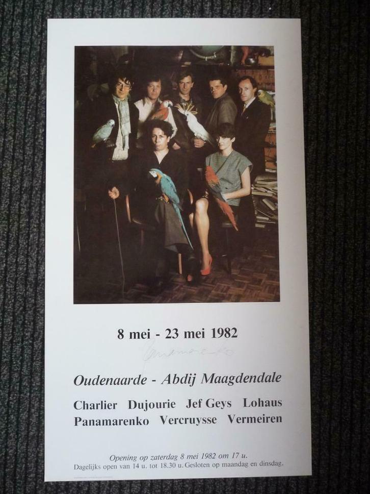 PANAMARENKO - AFFICHE ORIGINEEL GESIGNEERD, Antiek en Kunst, Kunst | Litho's en Zeefdrukken, Ophalen of Verzenden