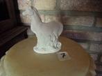 sculpture n°007 cheval sur socle plâtre calcaire, Antiquités & Art, Enlèvement ou Envoi