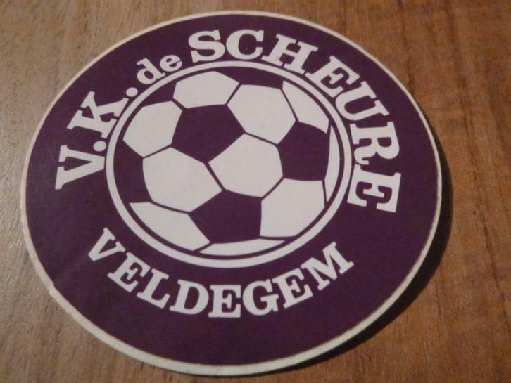 oude sticker veldegem vk de scheure voetbalclub, Verzamelen, Overige Verzamelen, Nieuw, Verzenden