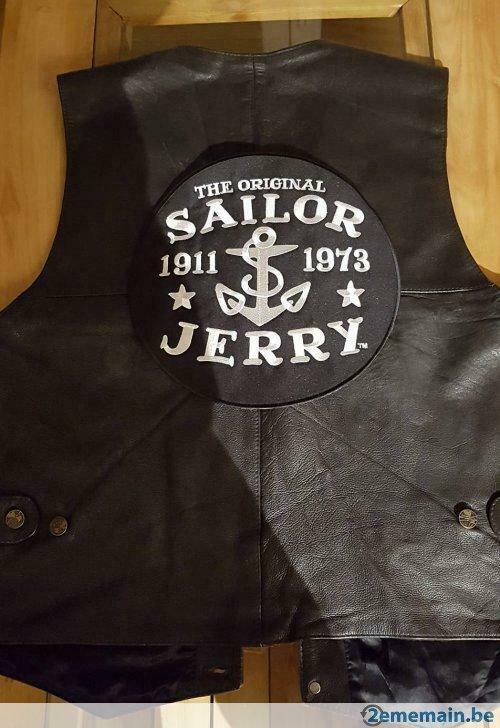 Groot geborduurd embleem 25 cm Sailor Jerry, Diversen, Overige Diversen, Nieuw, Ophalen of Verzenden