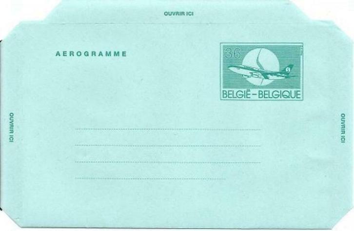 3 Luchtpostbladeren Vliegtuigen SABENA, Postzegels en Munten, Postzegels | Europa | België, Overig, Luchtvaart, Postfris, Ophalen of Verzenden