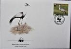 GROTE FDC- WWF- MALAWI- REIGERS., Postzegels en Munten, Ophalen of Verzenden, Gestempeld, Dier of Natuur