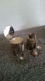 SUCRIER et POT A LAIT METAL ARGENTE, Ophalen of Verzenden, Gebruikt, Zilver
