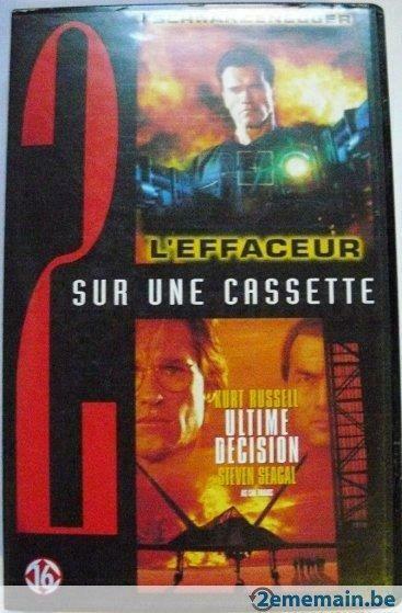 K7 : 2 films : L'effaceur et Ultime décision.VHS, CD & DVD, DVD | Action, Comme neuf, Action, À partir de 9 ans, Enlèvement ou Envoi