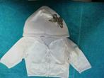 Cardigan blanc avec capuche Piro & Etje Taille 80, Fille, Pull ou Veste, Utilisé, Enlèvement ou Envoi