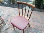 Stoelen en tafel jaren 60 - 70  Vintage, Ophalen, Gebruikt, Bruin, Vier