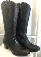 Bottes cuir noir de marque Brako, pointure 37, Comme neuf, Bottes hautes, Brako, Noir