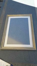 Kader groot goudkleur met passepartou 75x55, Ophalen, Gebruikt