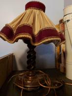 bois de lampe de table antique, Enlèvement ou Envoi