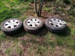 3 banden met velgen 15 d. vw., Auto-onderdelen, Banden en Velgen, 15 inch, Overige, Velg(en), Gebruikt