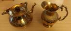 Pot à café/thé et à lait vintage en cuivre antique, Antiquités & Art, Enlèvement ou Envoi, Cuivre