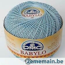 coton DMC Babylo n°10 - 50 gr  coloris 800 Bleu clair, Hobby & Loisirs créatifs, Tricot & Crochet, Neuf, Crochet, Enlèvement ou Envoi