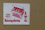 Oude sticker "Konigbrau" bier, Ophalen of Verzenden, Merk