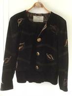 Zwart suede kostum, maat 44, Enlèvement ou Envoi, Taille 42/44 (L), Noir