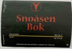 Étiquette de bière Snoasen Bok Brewery Bios (5g5), Utilisé, Enlèvement ou Envoi